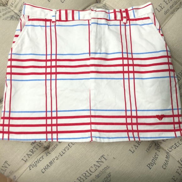 Roxy White with red/blue stripes size 5 - Picture 1 of 5